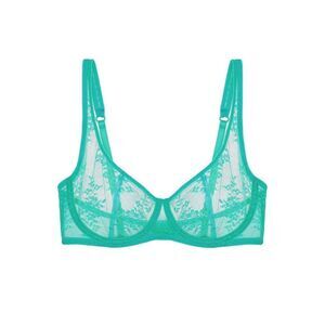 Journelle NWT Romy Delicate Demi Bra Vert Green  Designer Lingerie 36C